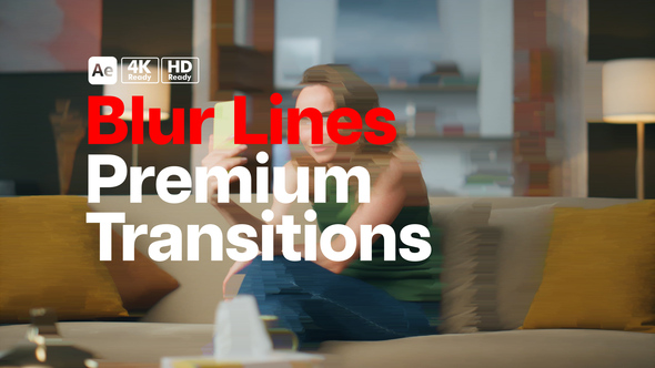 Premium Transitions Blur Lines Elements template preview