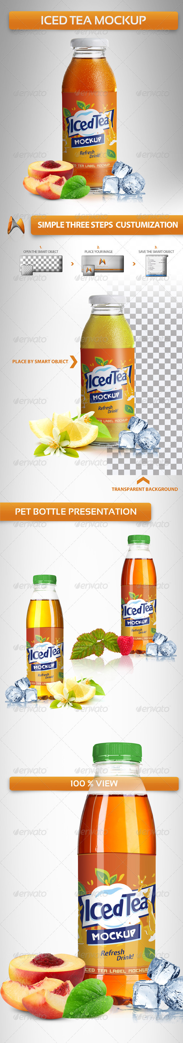 Download Iced Tea Mockup By Garhernan Graphicriver