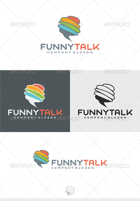 Funny Talk Logo - Vector Abstract