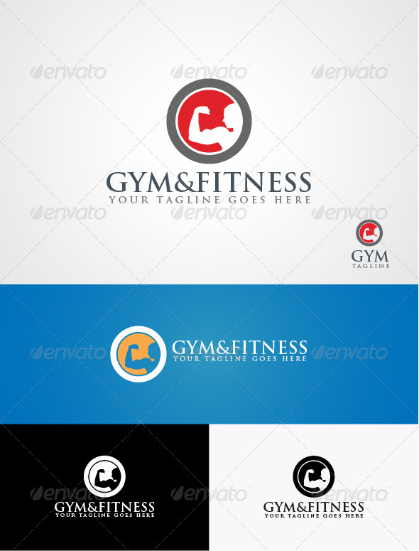 Gym & Fitness - Humans Logo Templates