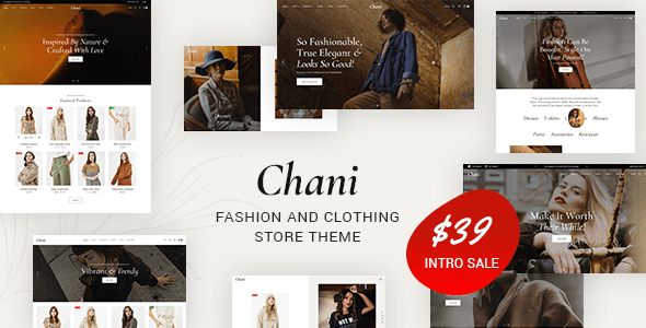 Chani – Fashion And Clothing Store Theme
