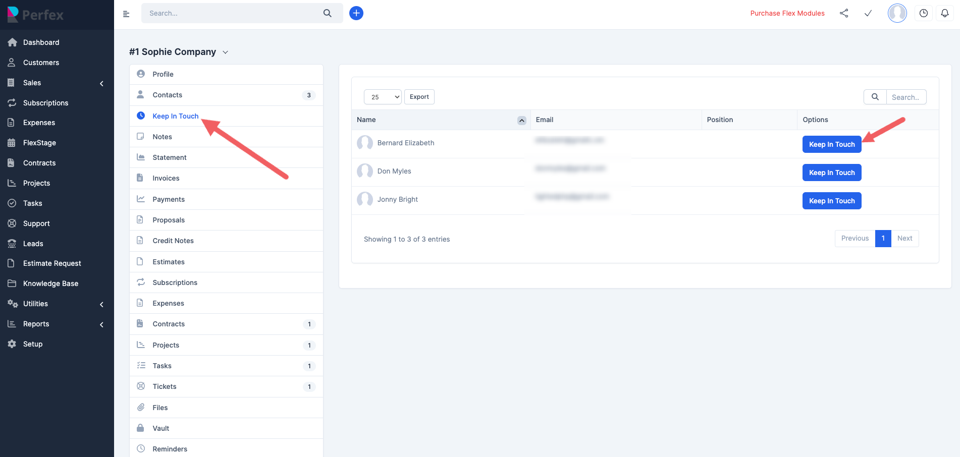 Flexible Keep In Touch For Perfex by flexibyte88 | CodeCanyon