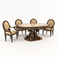European Style Dining Table and Chairs 24