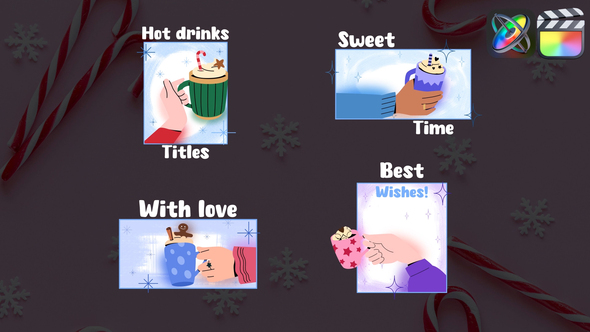 Christmas Hot Drinks Titles for FCPX