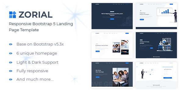 Zorial - Landing Page Template