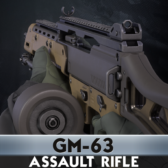 GM-63 Assault Rifle With Hands