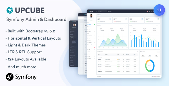 Upcube - Symfony Admin Dashboard Template