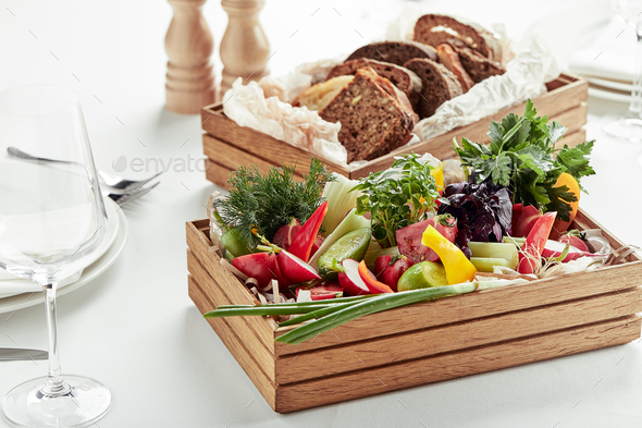 Fresh Chopped Vegetables on White Background Stock Photo - Image