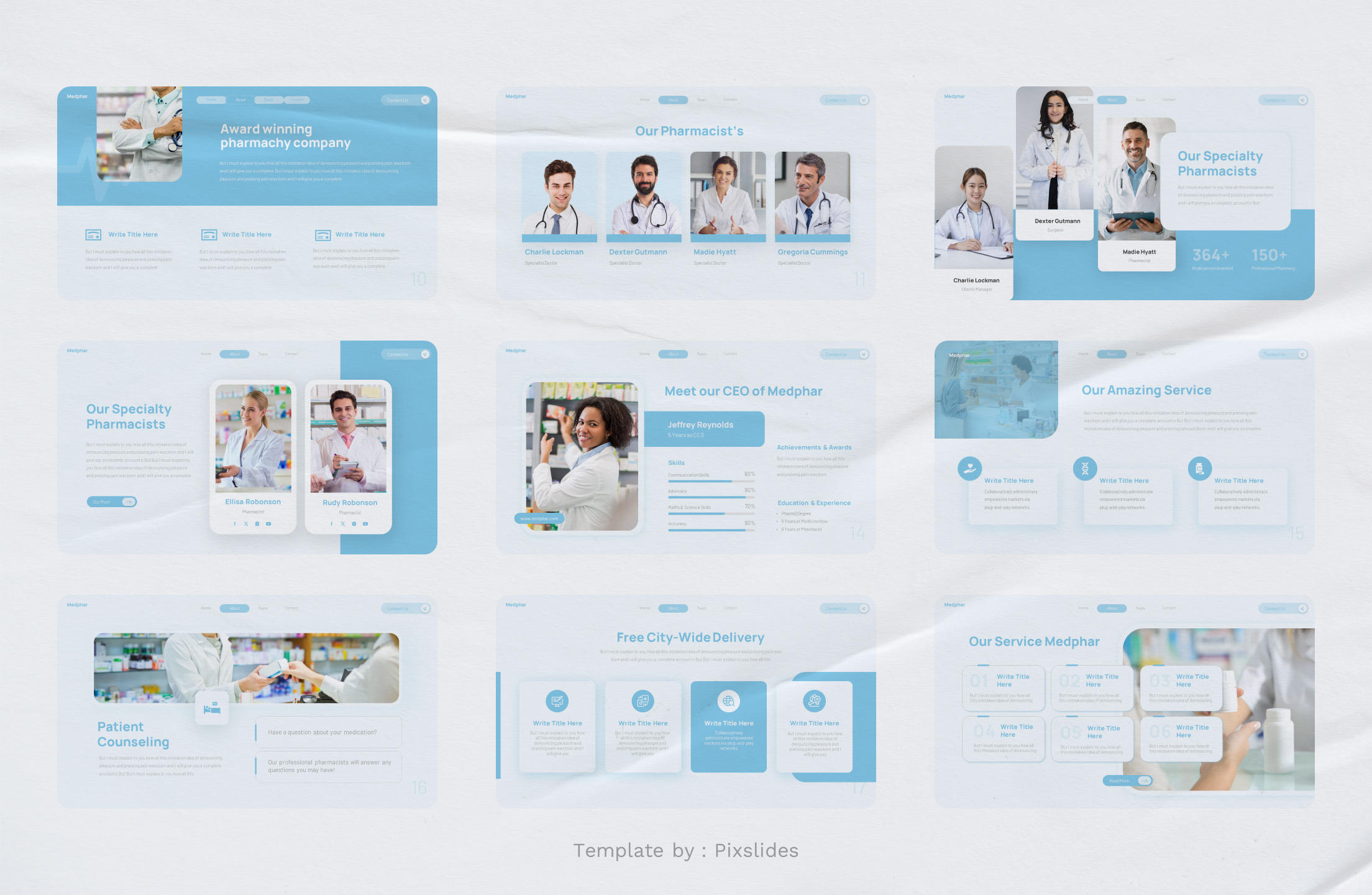 Medphar - Pharmacy and Drugstore Keynote, Presentation Templates ...