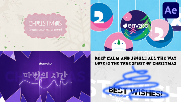 Christmas Typography for After Effects