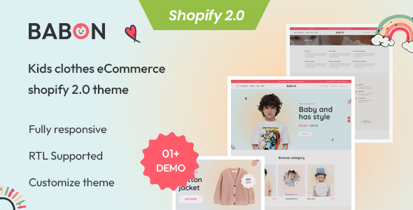 Babon - The Kids Fashion Responsive Shopify Theme