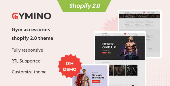 Gymino - The Gym Accessories & Equipment Shopify 2.0 Theme