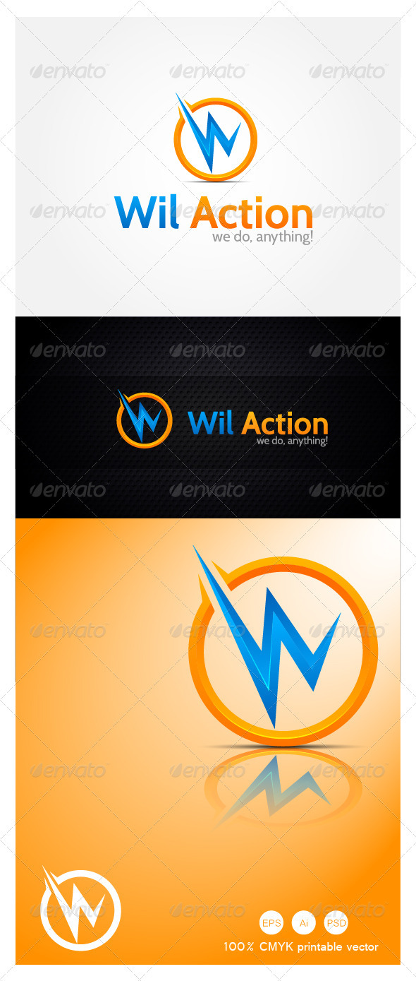 Will Action Logo - Letters Logo Templates