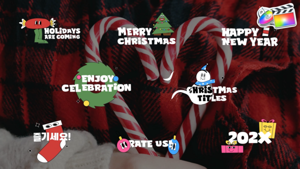 Christmas And New Year Titles for FCPX