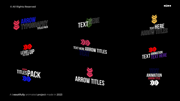 Arrows Titles | After Effects