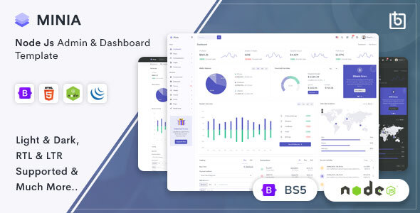 Minia - NodeJS Admin & Dashboard Template