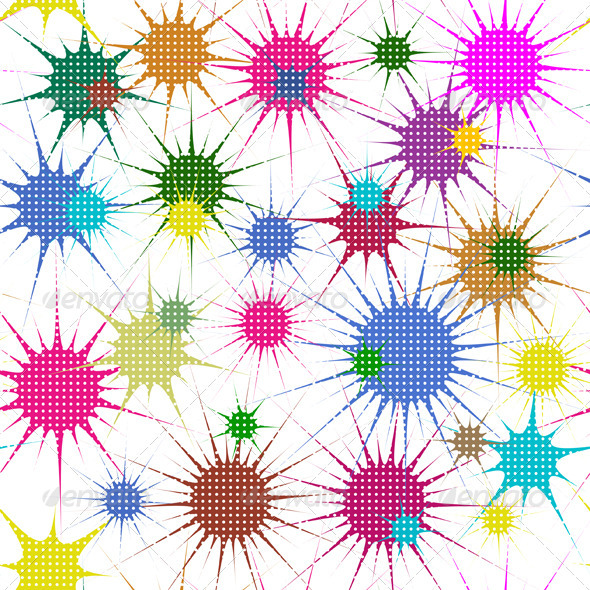 Abstract Colorful Stars - Patterns Decorative