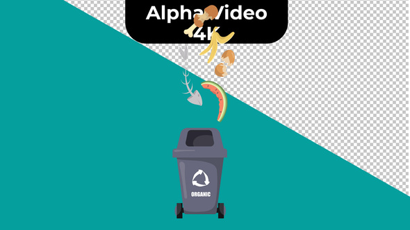Garbage Sorting set - 4K Alpah Video alt