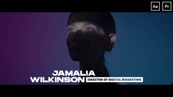 Lower Thirds | After Effects Titles template preview