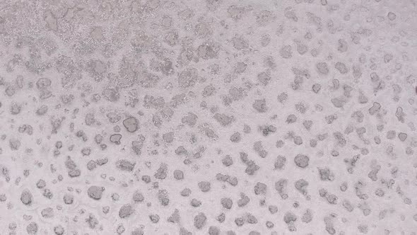 Clean Saline Pattern Texture. Large Salt Lake. Big Saline. Aerial Drone Top Down View. alt