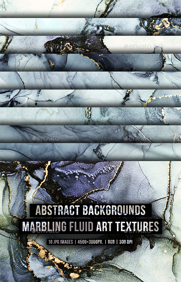 Abstract Backgrounds Marbling Fluid Art Textures