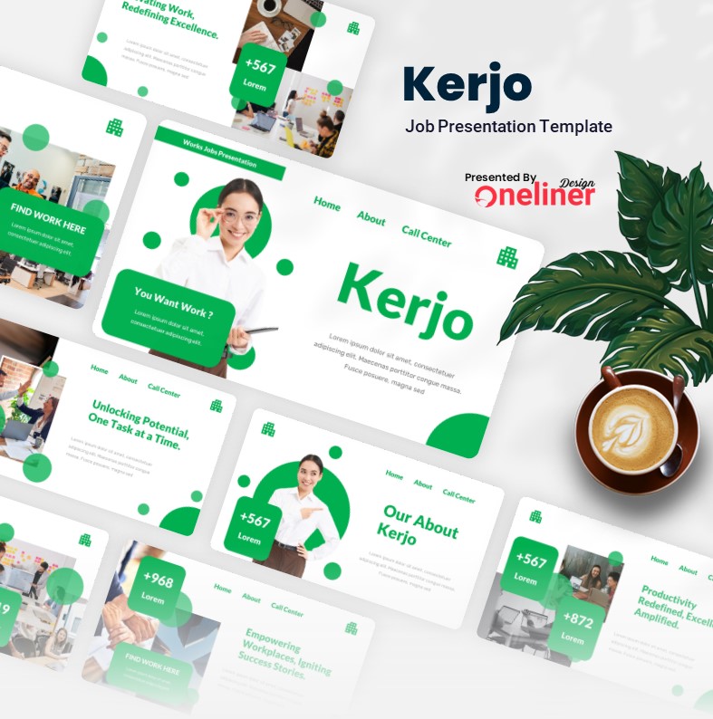 Kerjo - Job Board Keynote Template, Presentation Templates | GraphicRiver