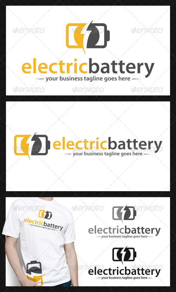 Electric Battery Logo Template - Symbols Logo Templates