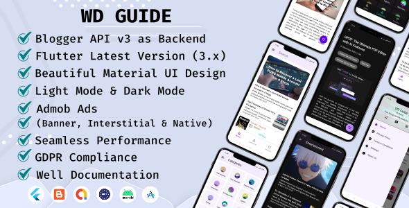 WD Guide - Flutter with Blogger API v3 Guide App