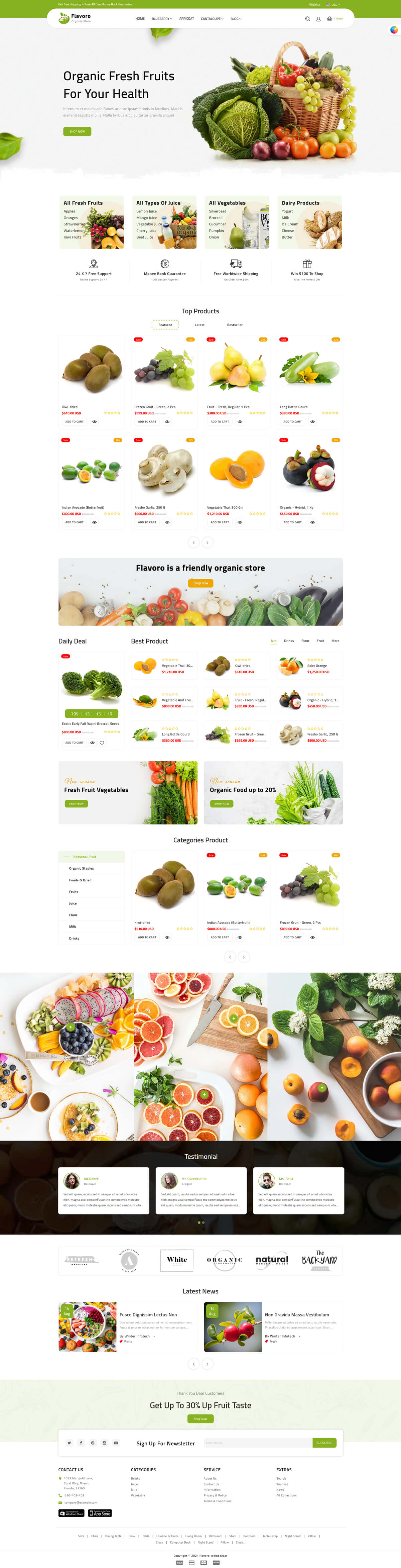 Flavoro - Organic Store & Food Shopify 2.0 Theme by eptheme | ThemeForest