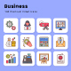 Business 140 Premium filled icons