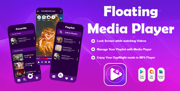 Floating Media Player -  Floating Video Player - All Formats Video Player - Android Player - Float