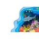 Cartoon Paper Cut Underwater Landscape and Shark