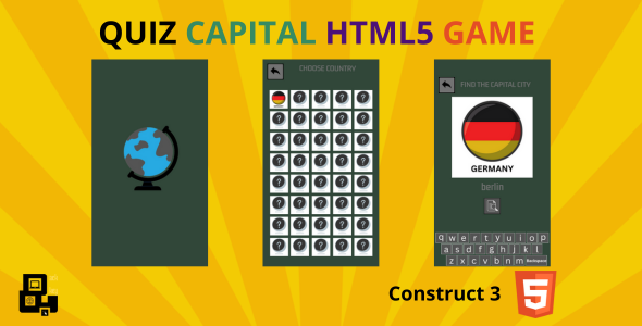 Quiz Capital Html5 Game