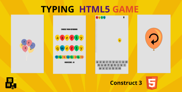 Typing html5 game