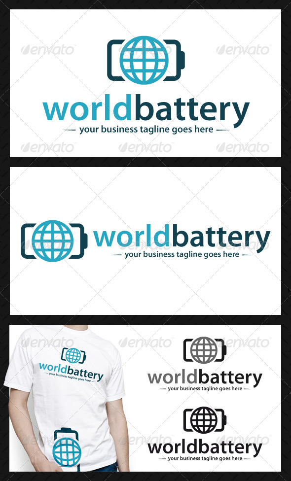 World Battery Logo Template - Symbols Logo Templates