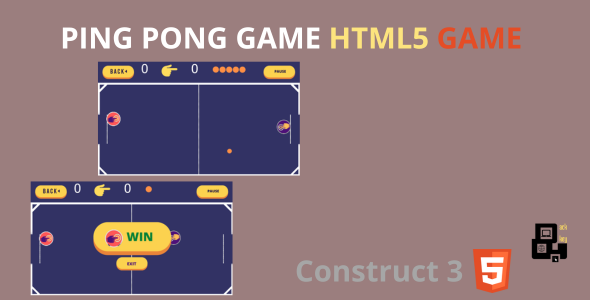 Ping pong html5 game