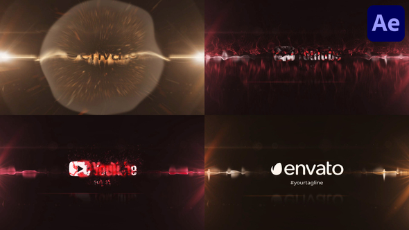 Impulse Particle Logo for After Effects