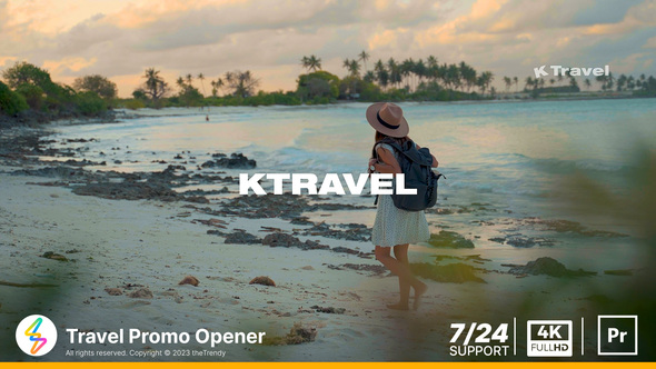 Travel Opener | MOGRT Premiere Pro template preview