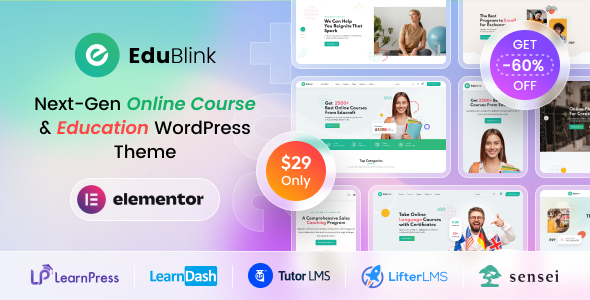 EduBlink - Education & Online Course WordPress Theme