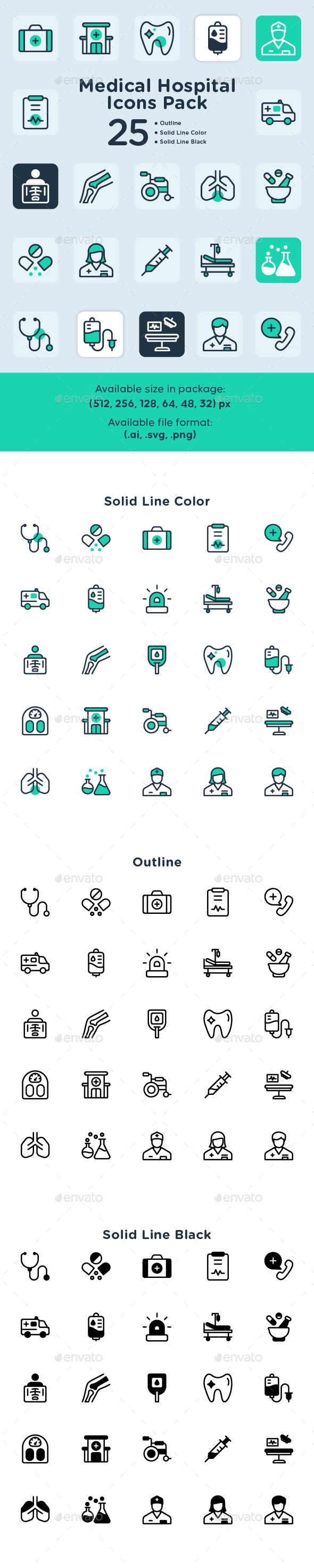 [DOWNLOAD]Medical Hospital Icons Pack