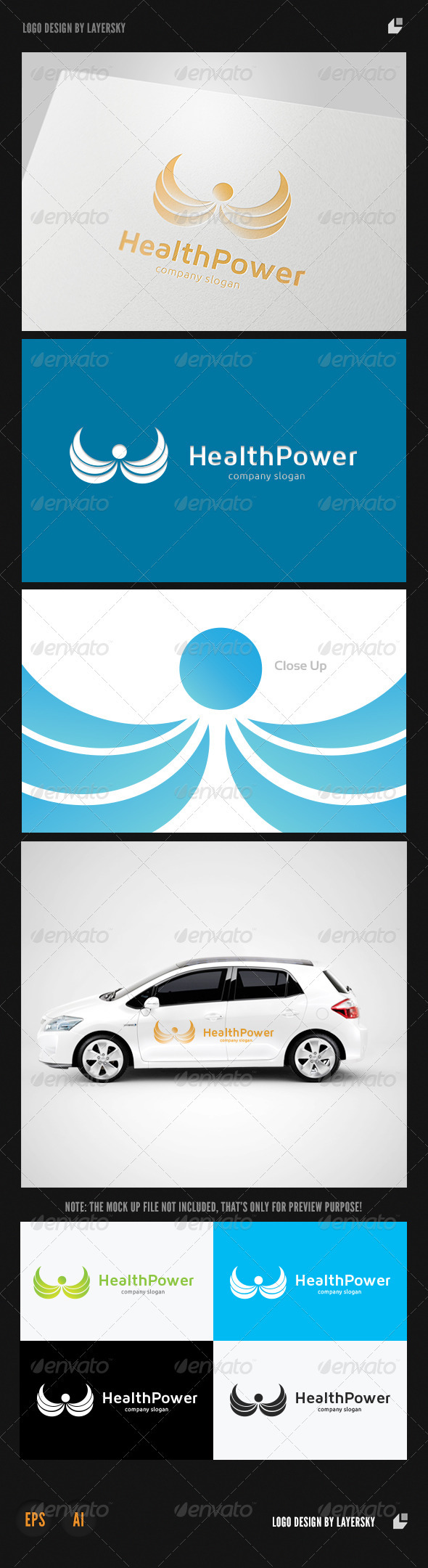 Health Power Logo - Humans Logo Templates