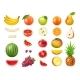 Summer Fruits Apple and Mango Banana Grapes