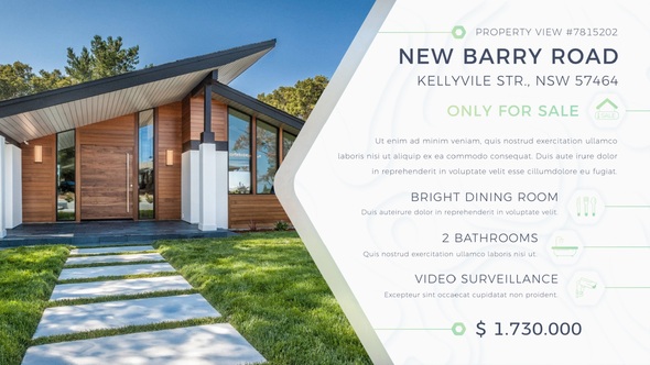 Real Estate 2 Video Displays template preview