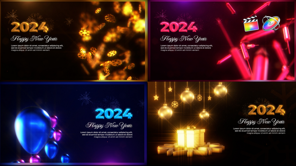 New Year Greetings Pack