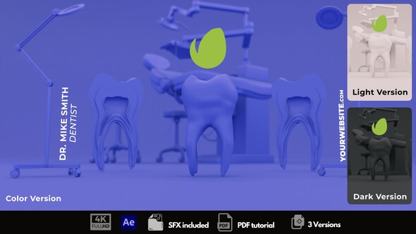 Dental Logo Reveal Logo Stings template preview