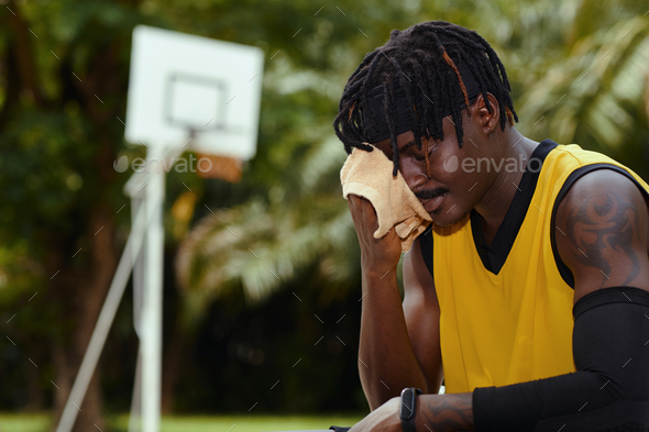 Tired Streetball Player