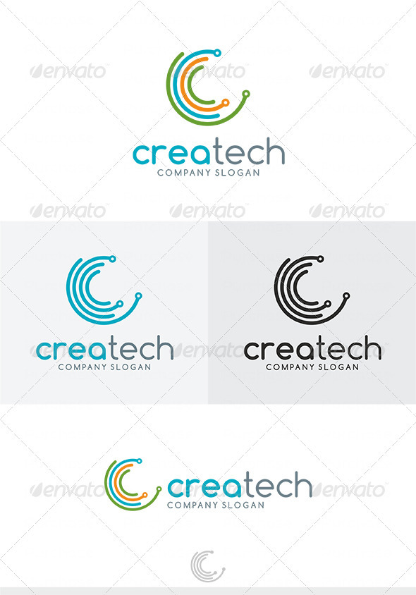 Crea Tech Logo - Letters Logo Templates