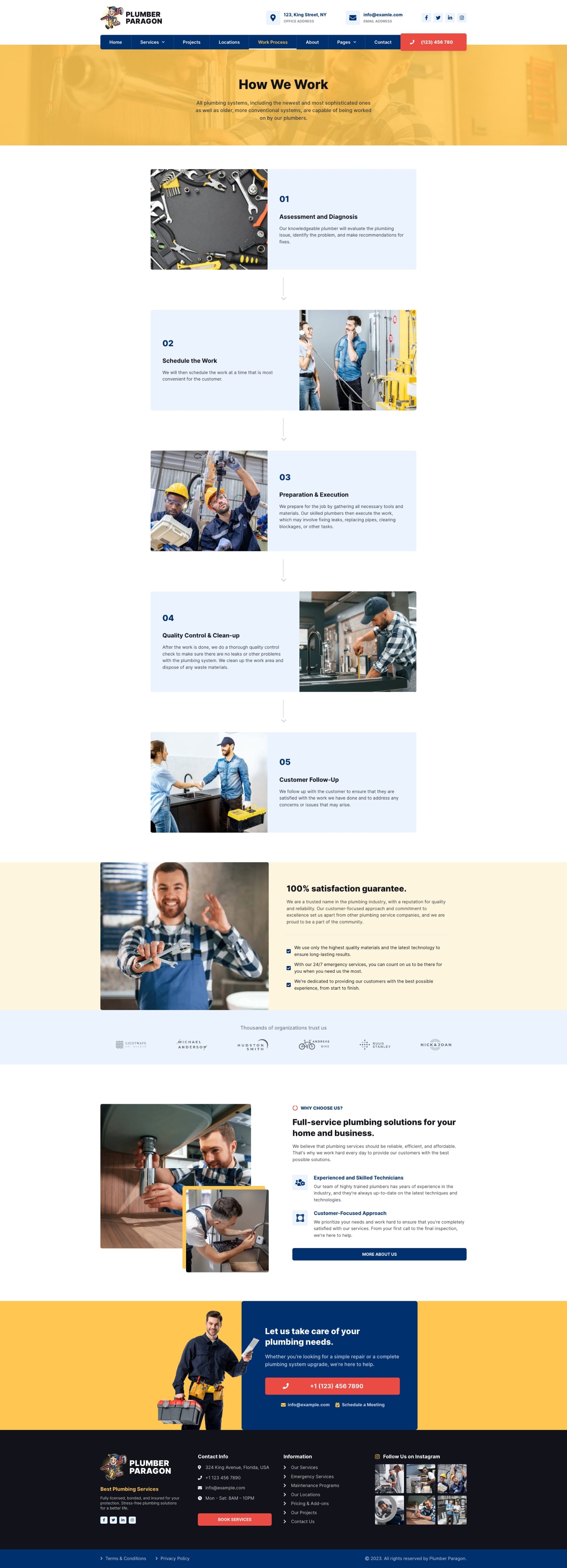 Plumber Paragon - Plumbing Services Elementor Pro Template Kit by oxaart