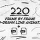 220 Frame By Frame Animated Lines