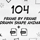 104 Frame By Frame Animated Shapes Pack